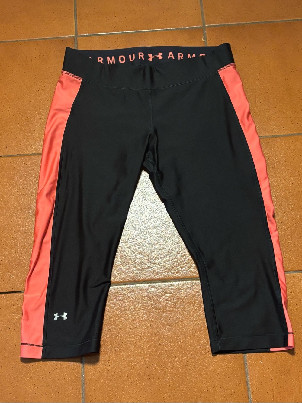 Under Armour HeatGear Women’s XL‎ Compression Capri Leggings Black Athletic